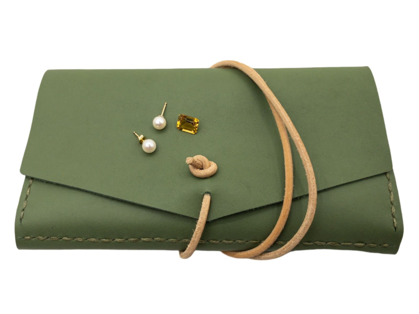 Sanna Leather Jewellery Roll