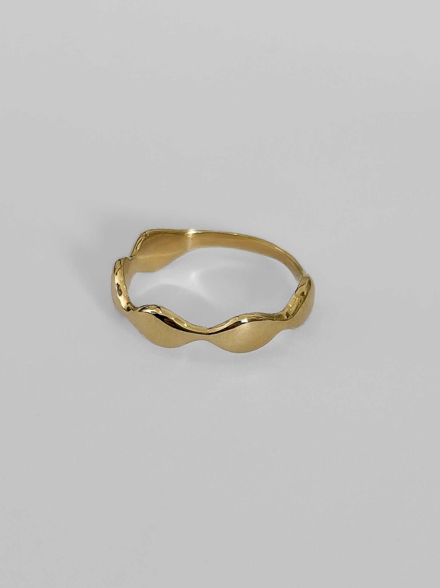 Gold Ripple Ring