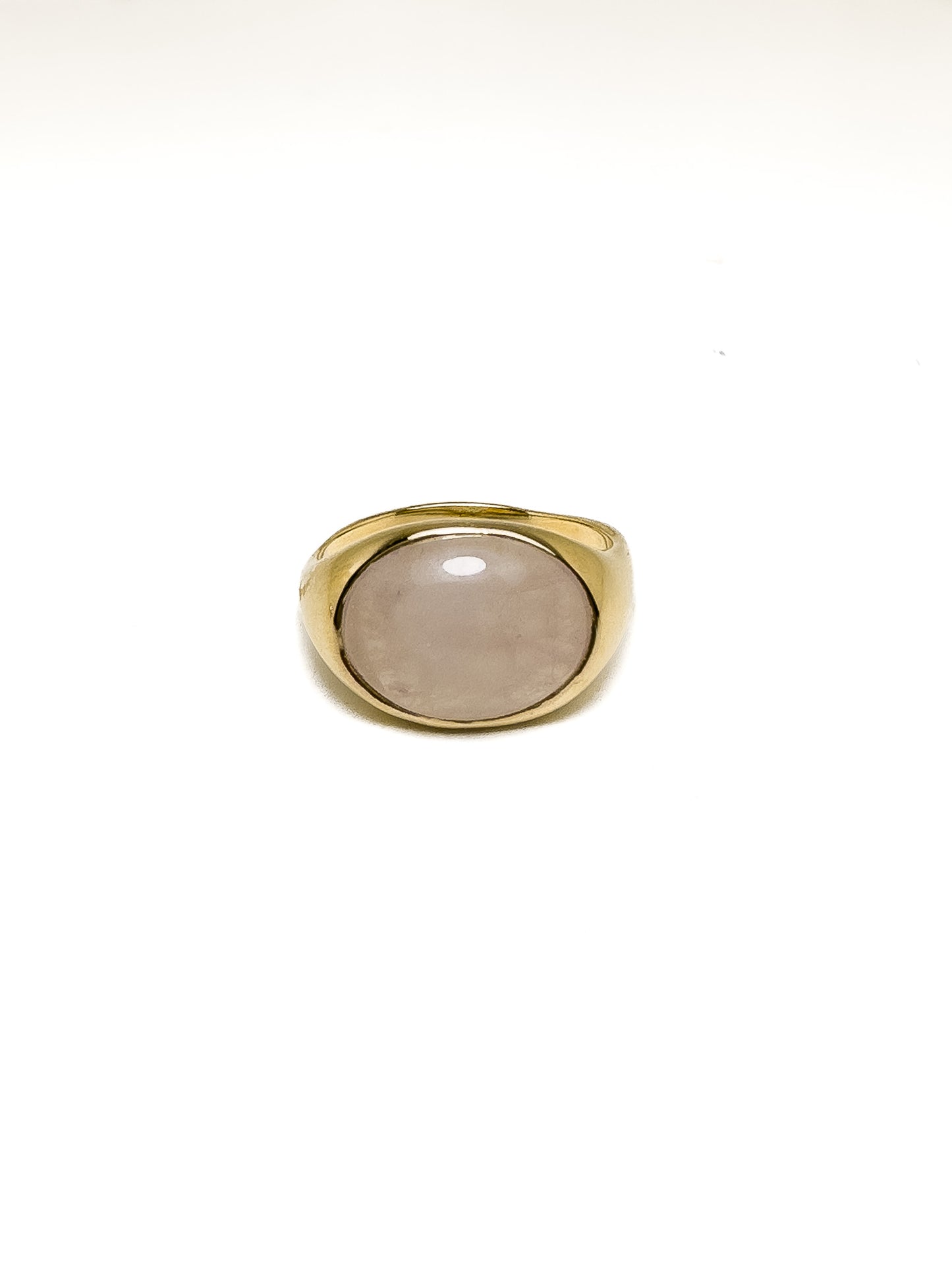 Gold Wavy Cabochon Ring