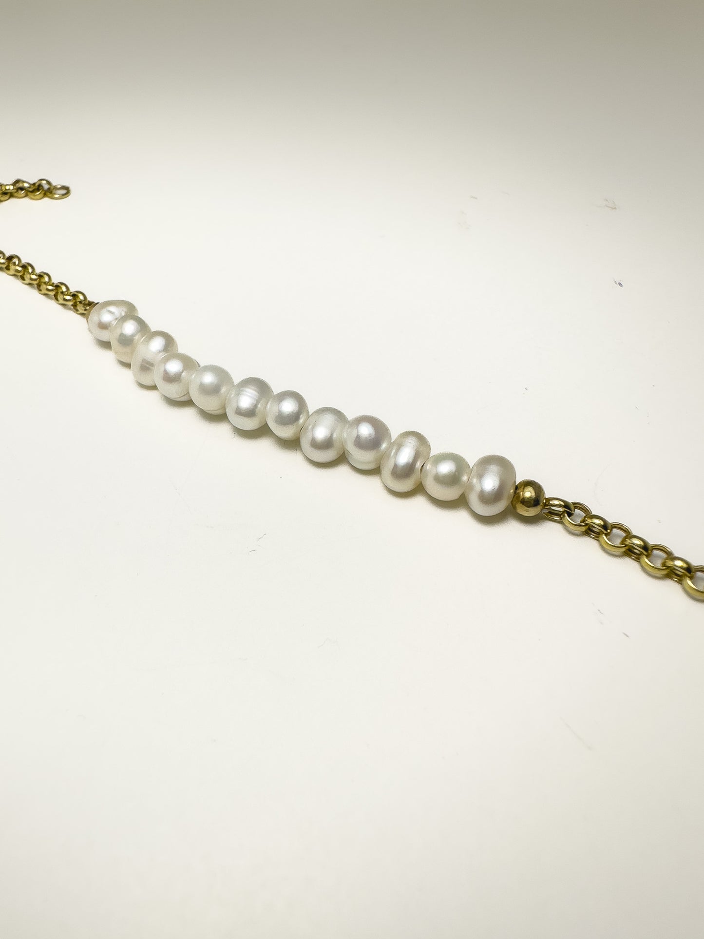 Gold Pearl Bracelet