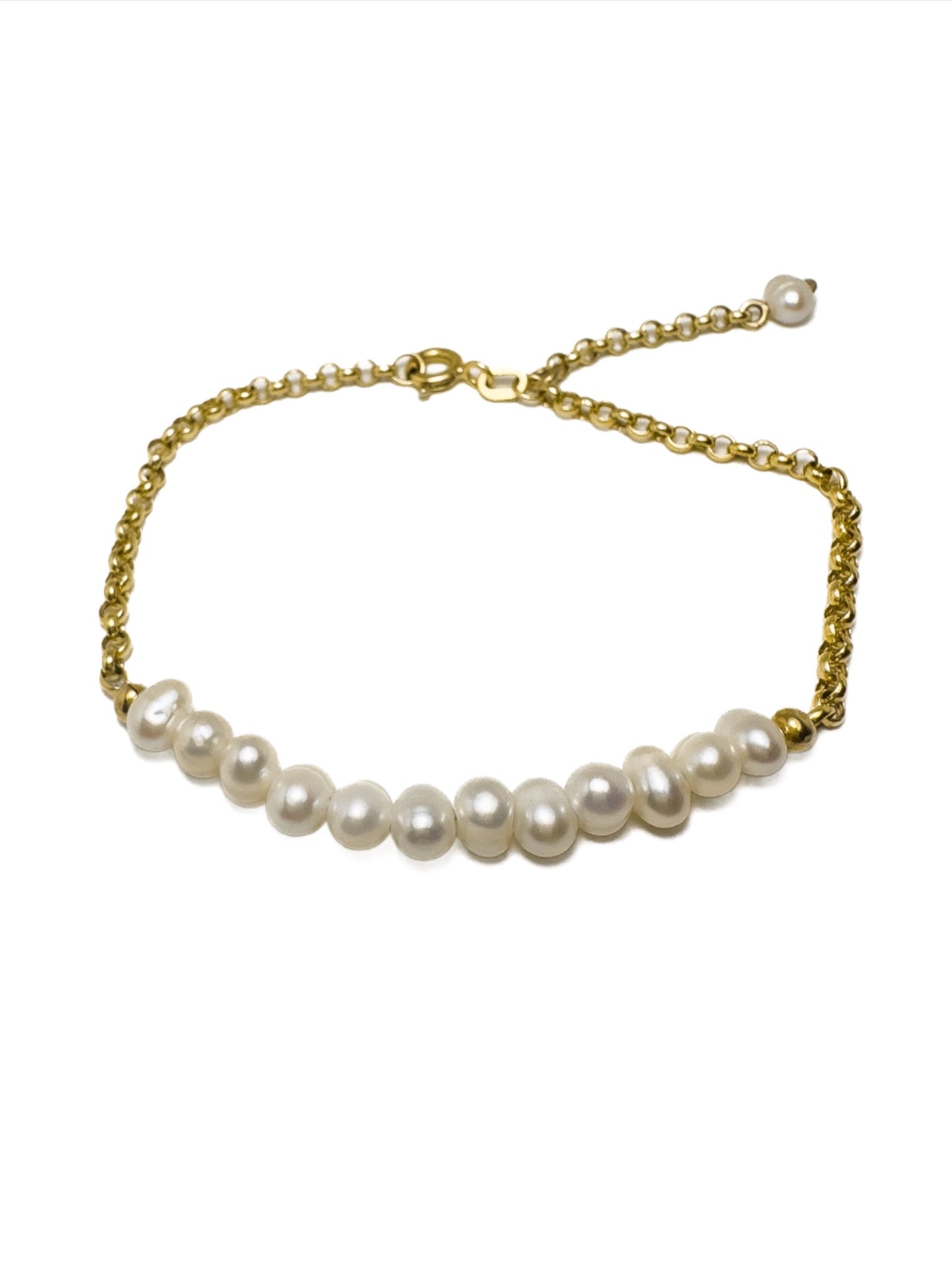 Gold Pearl Bracelet