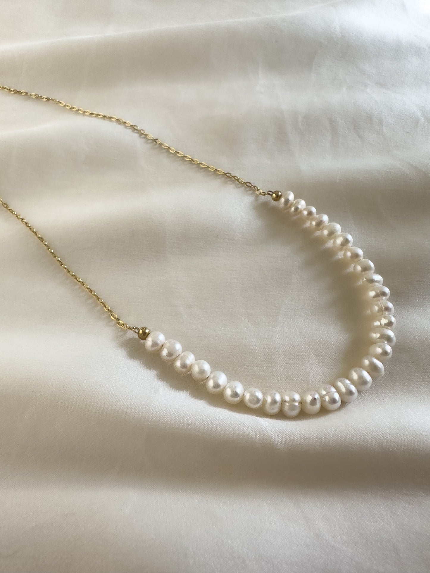 9ct. Gold Pearl Necklace