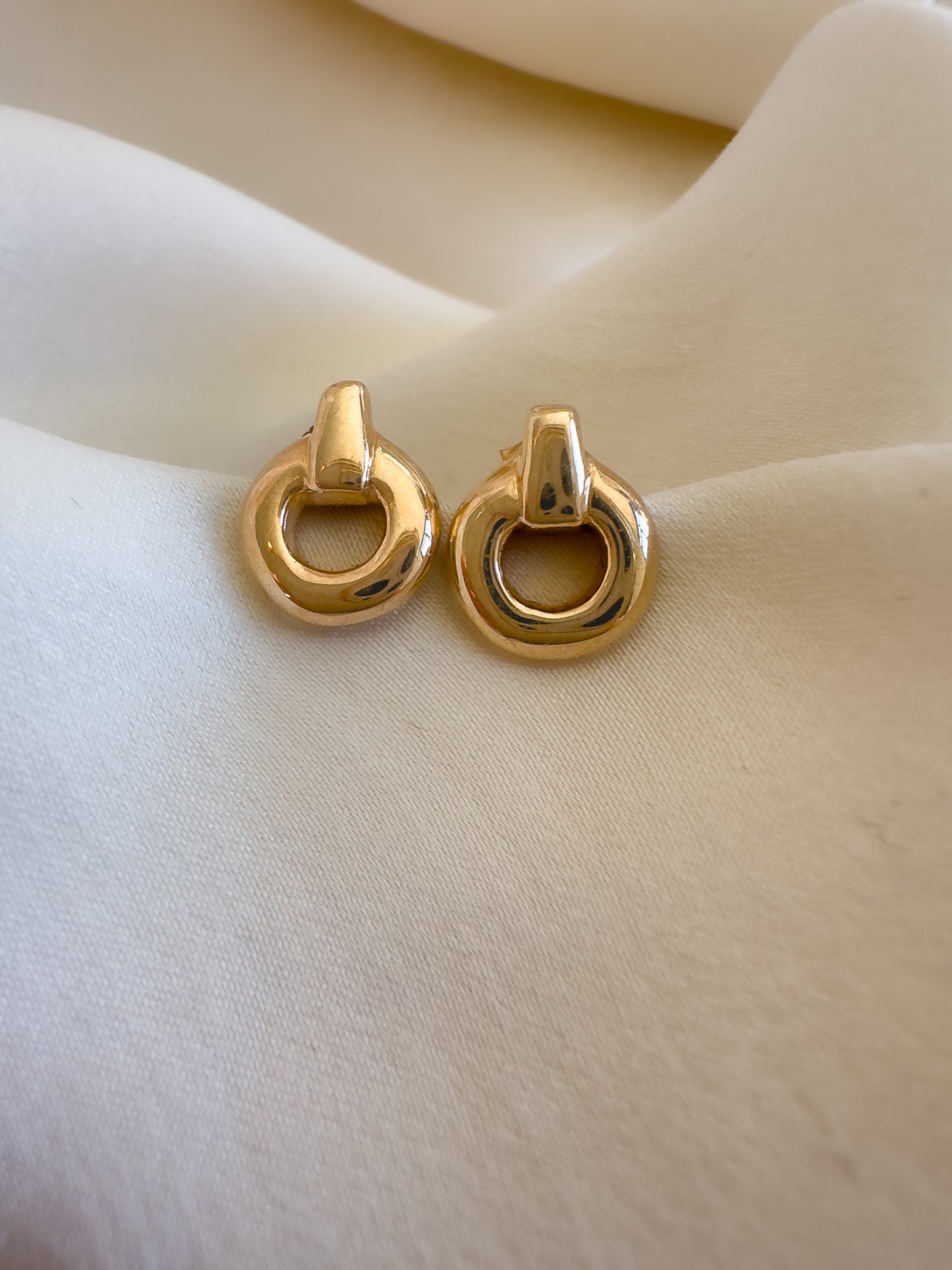 Gold On Stud Earrings