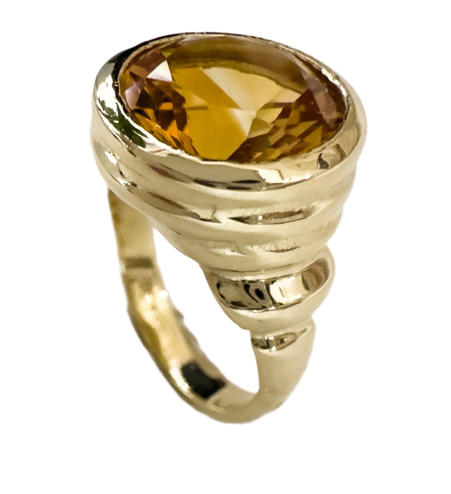 Gold Citrine Ring