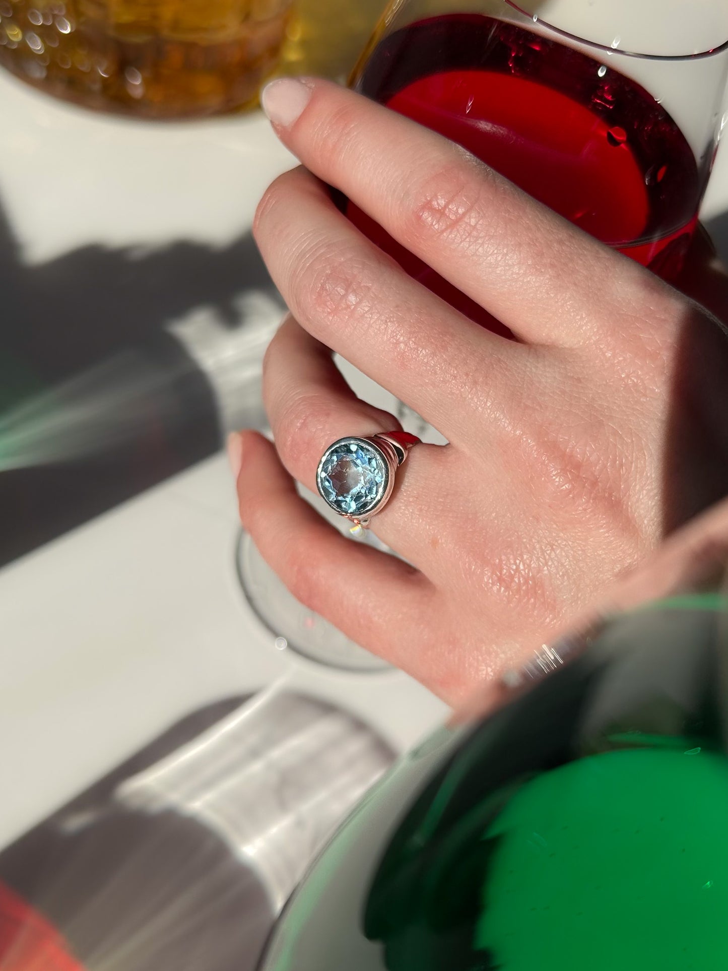 Topaz Signet Ring