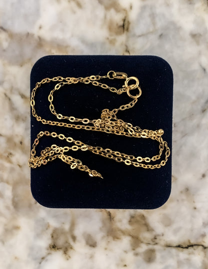 9ct Gold Choker Chain Necklace