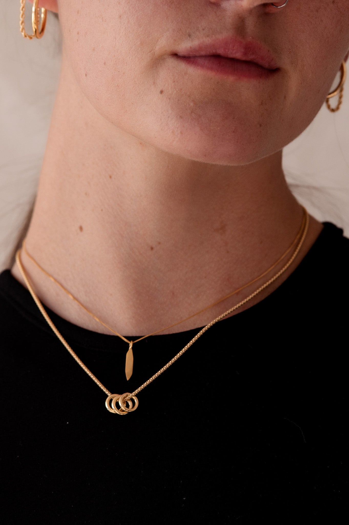 Three Link Chain Necklace