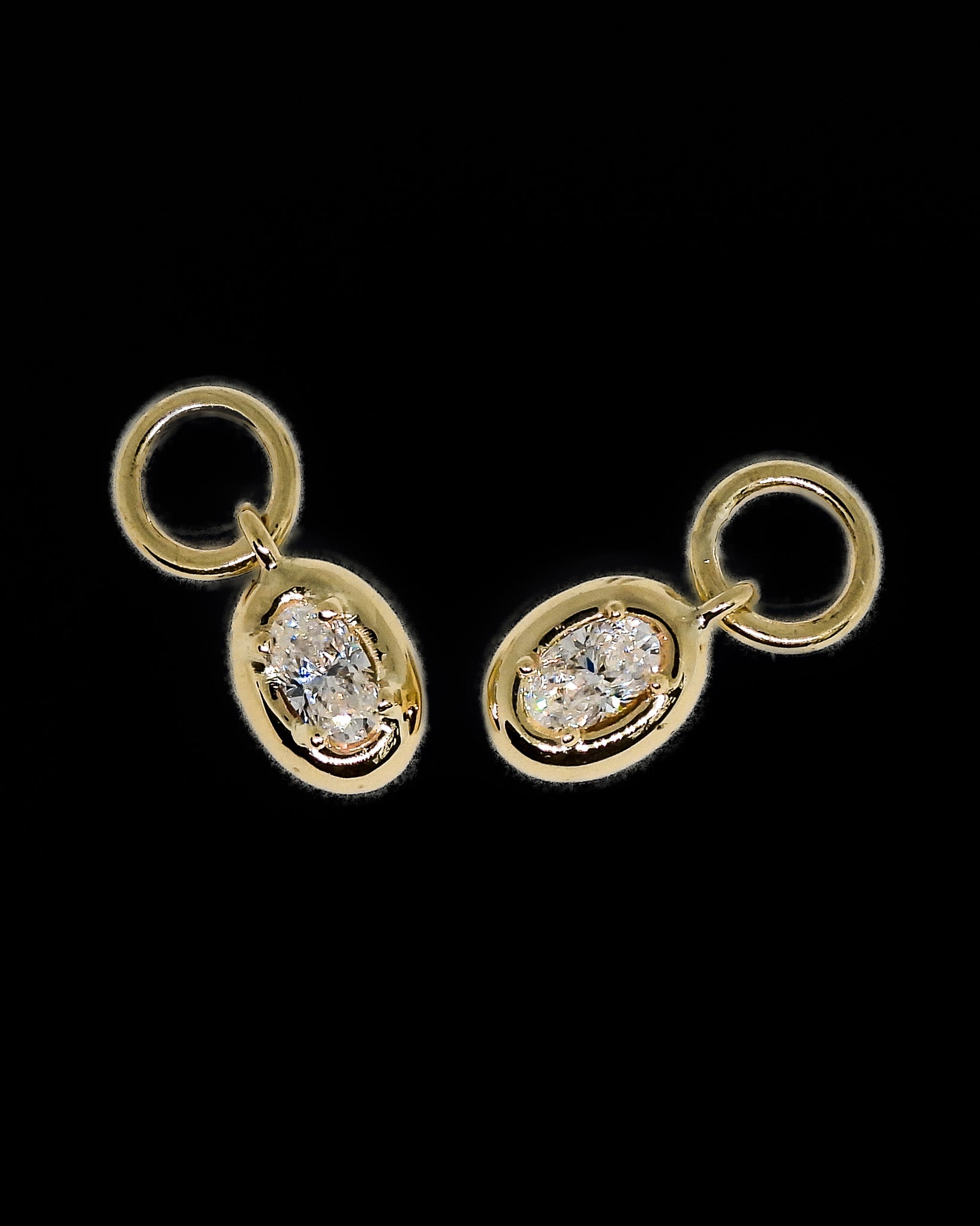 gold charms for hoop earrings