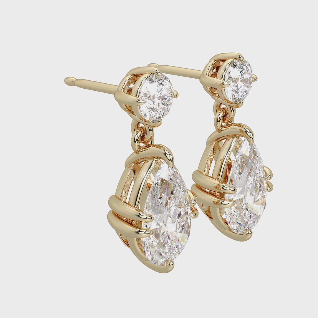 diamond dangle earrings 4