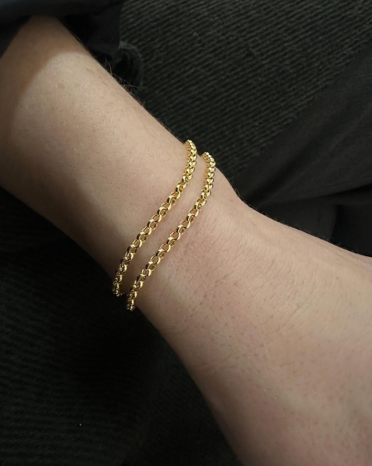 LORNE 9ct Yellow Gold Hollow Link Bracelet 2.6mm