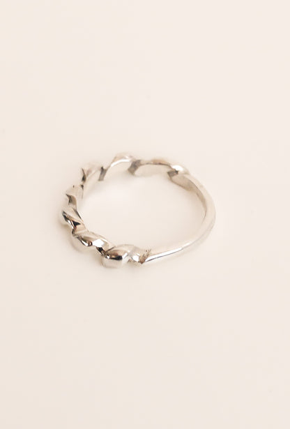 Silver Corkscrew Ring