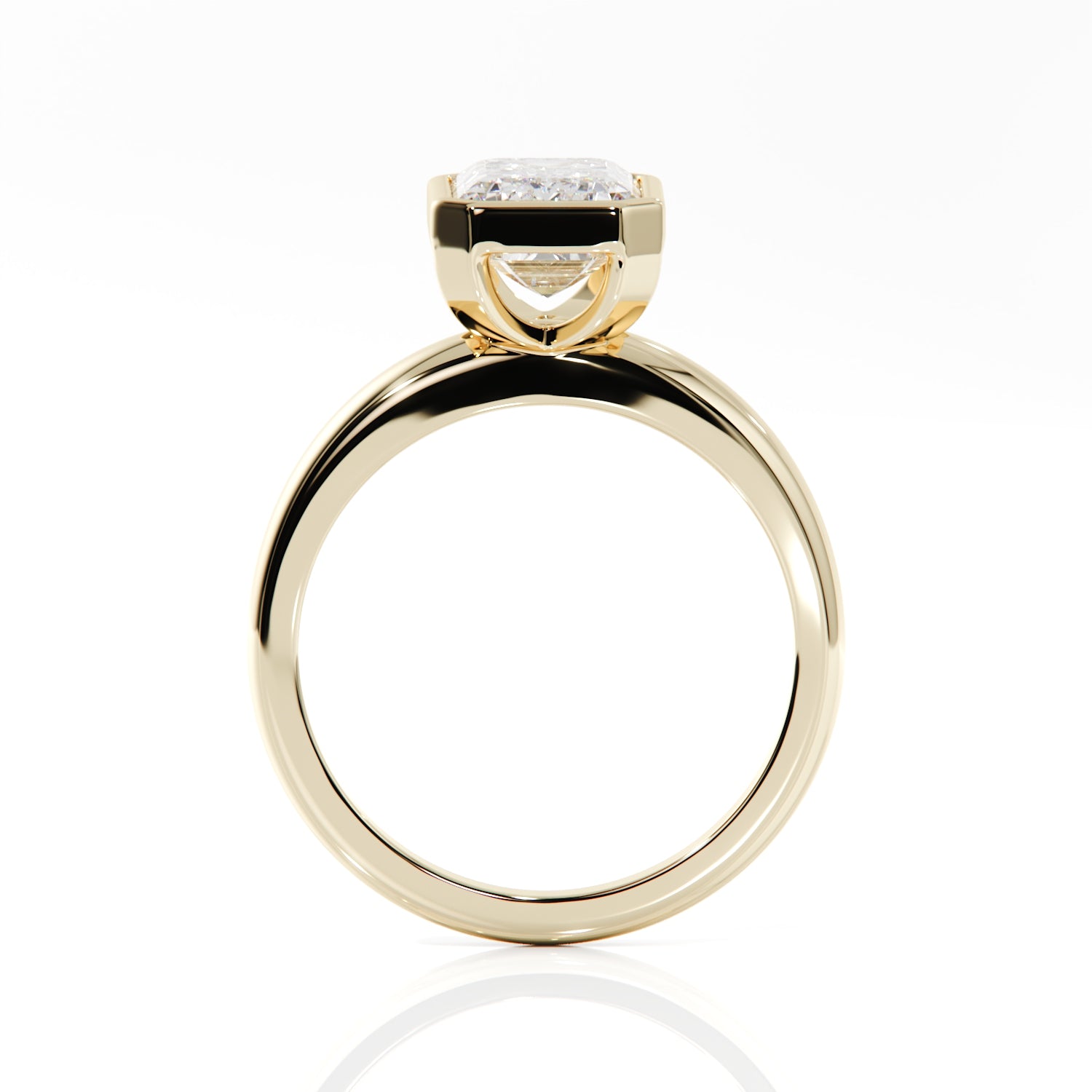 Emerald cut diamond engagement ring. 2.5ct diamond .