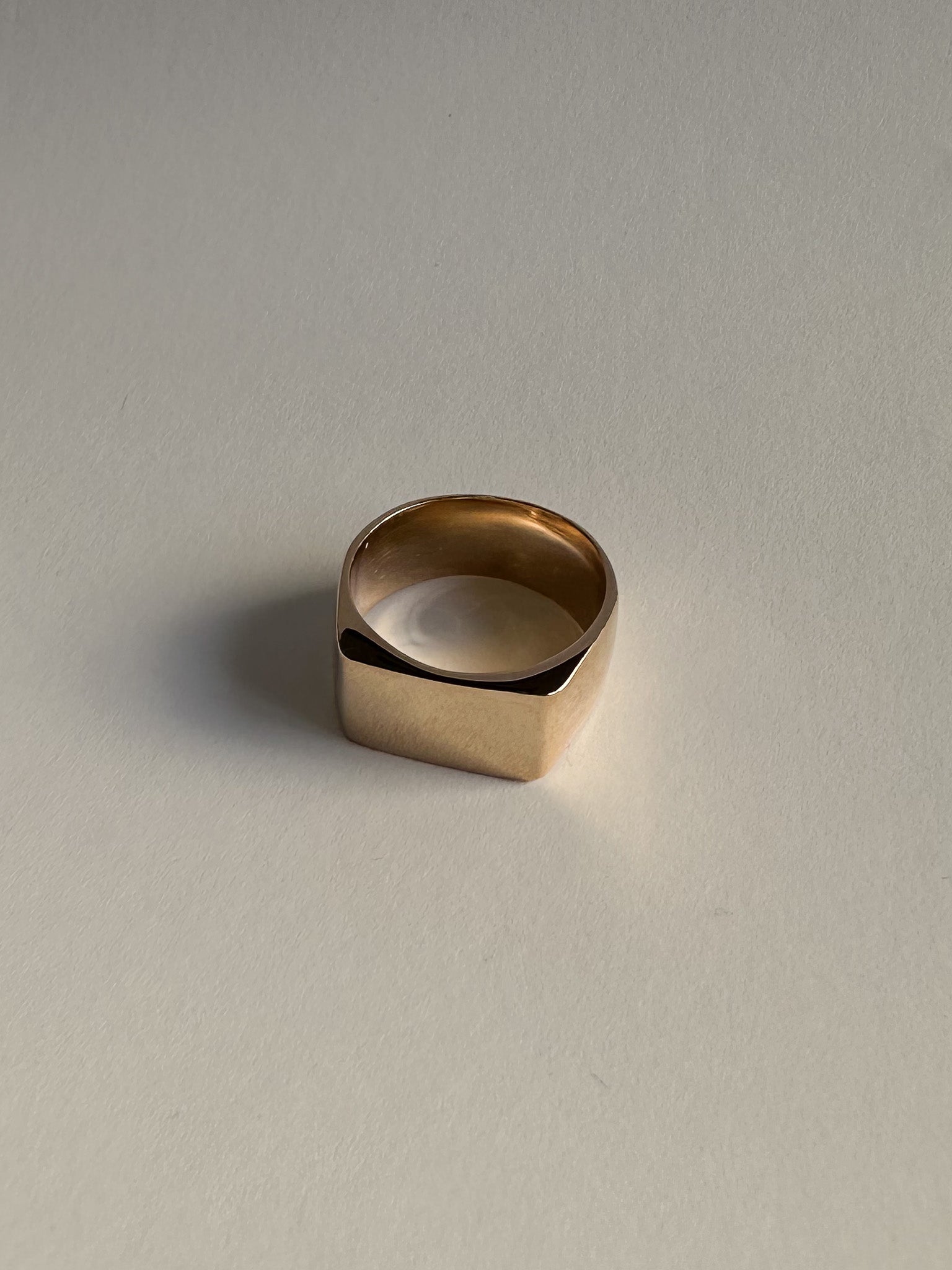 Gold Rectangular Signet Ring