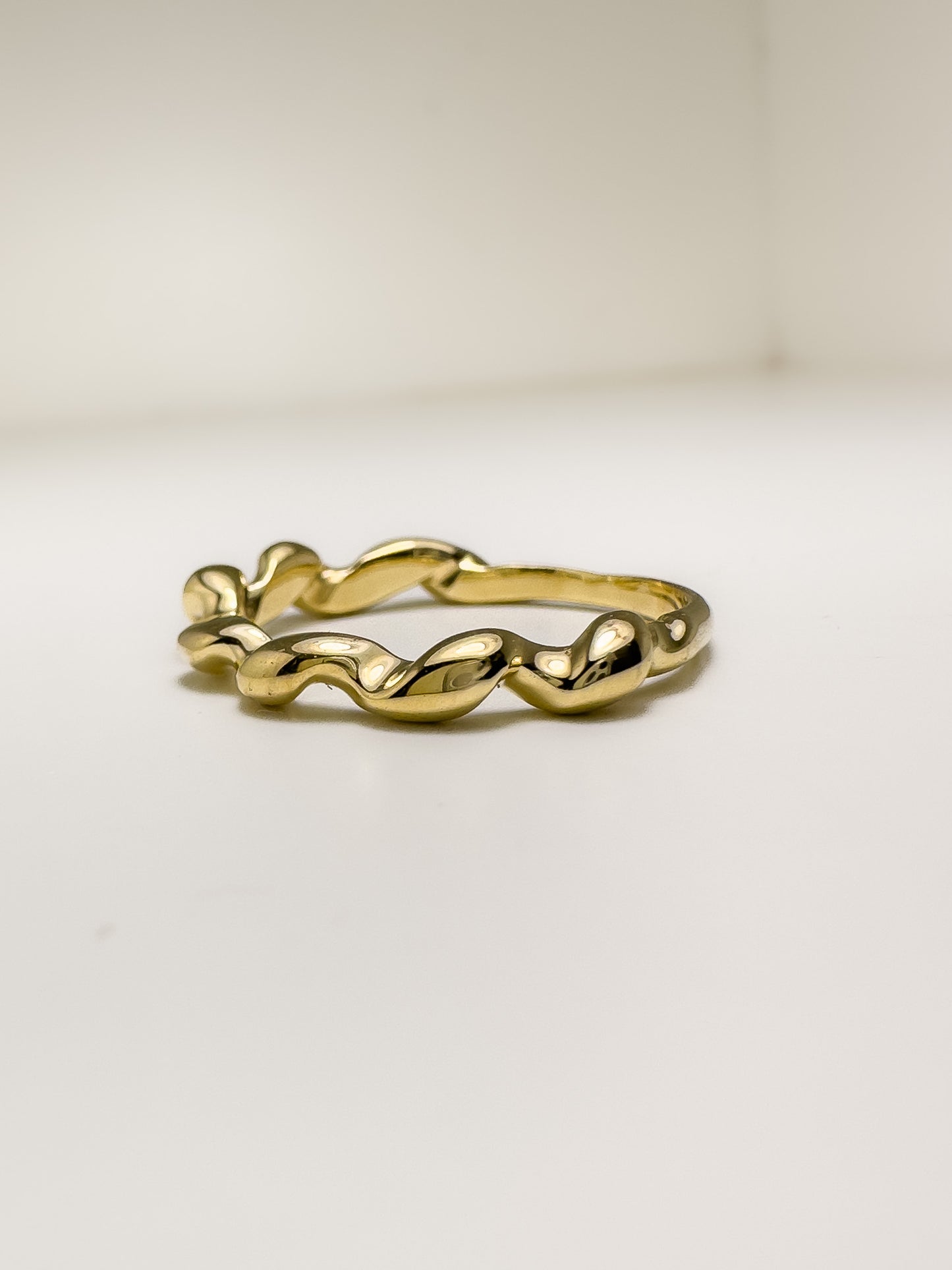Gold Corkscrew Ring