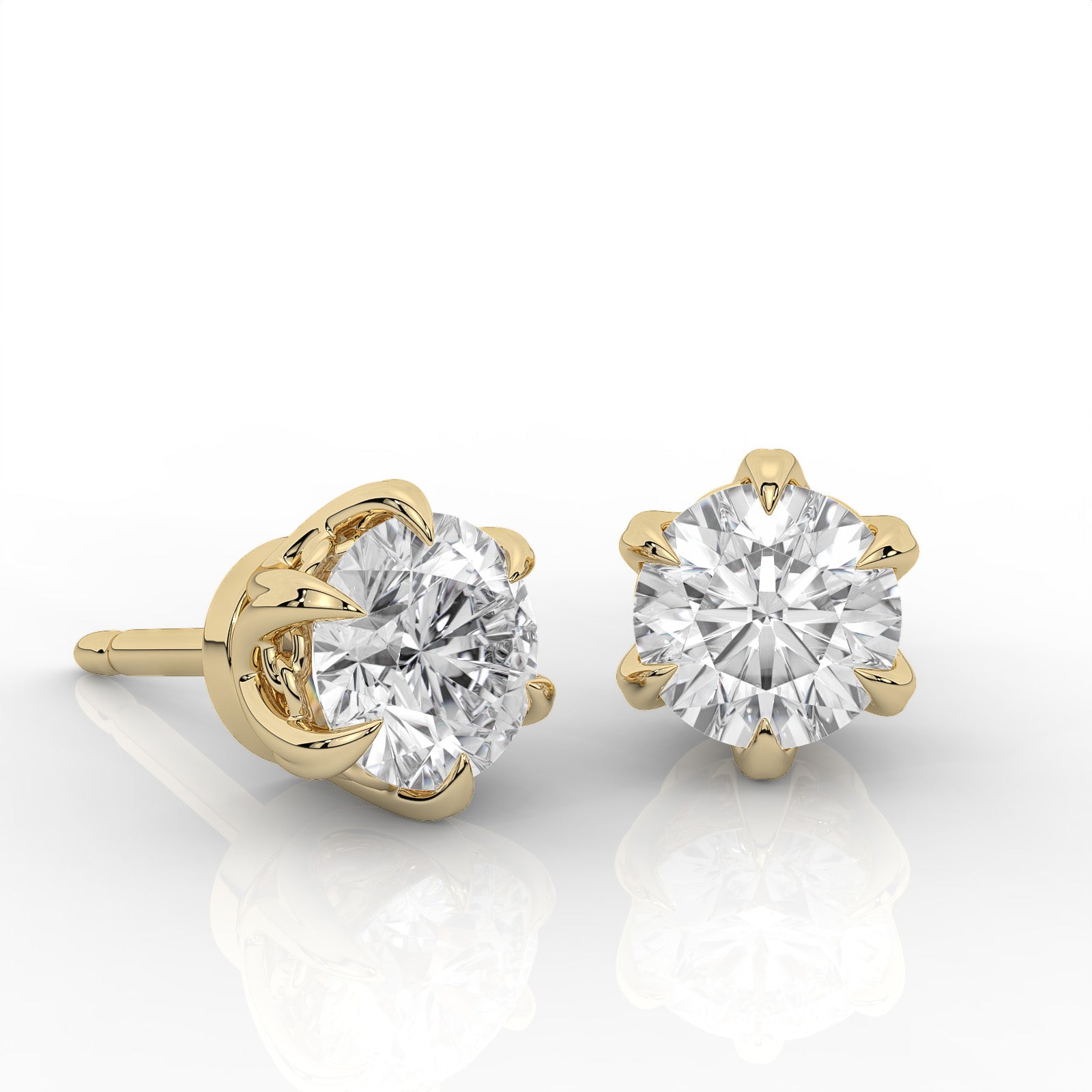 Raya 1ct. Diamond Stud Earrings