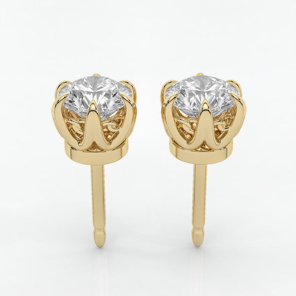 Raya 1ct. Diamond Stud Earrings
