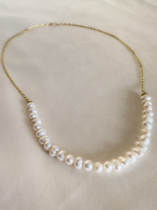 9ct. Gold Pearl Necklace