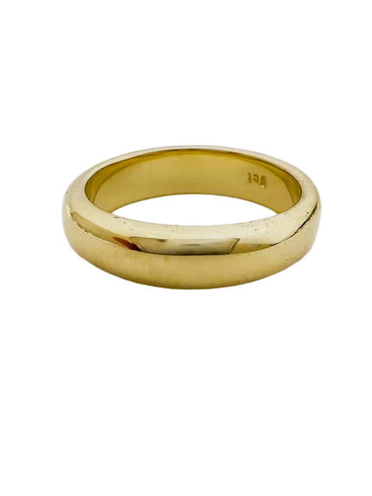 Gold Half Round Ring