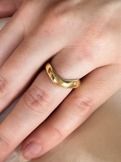 Gold Contour Ring