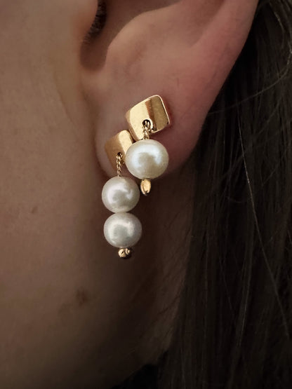 Swing Pearl Earring Set (Mini)