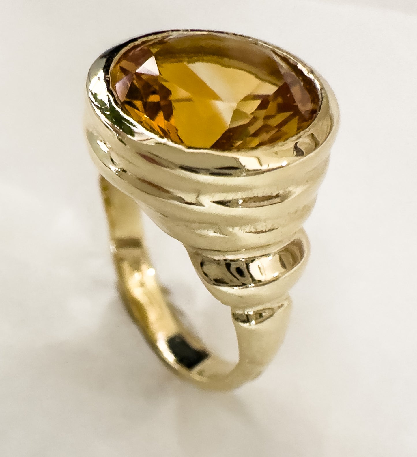 Gold Citrine Ring