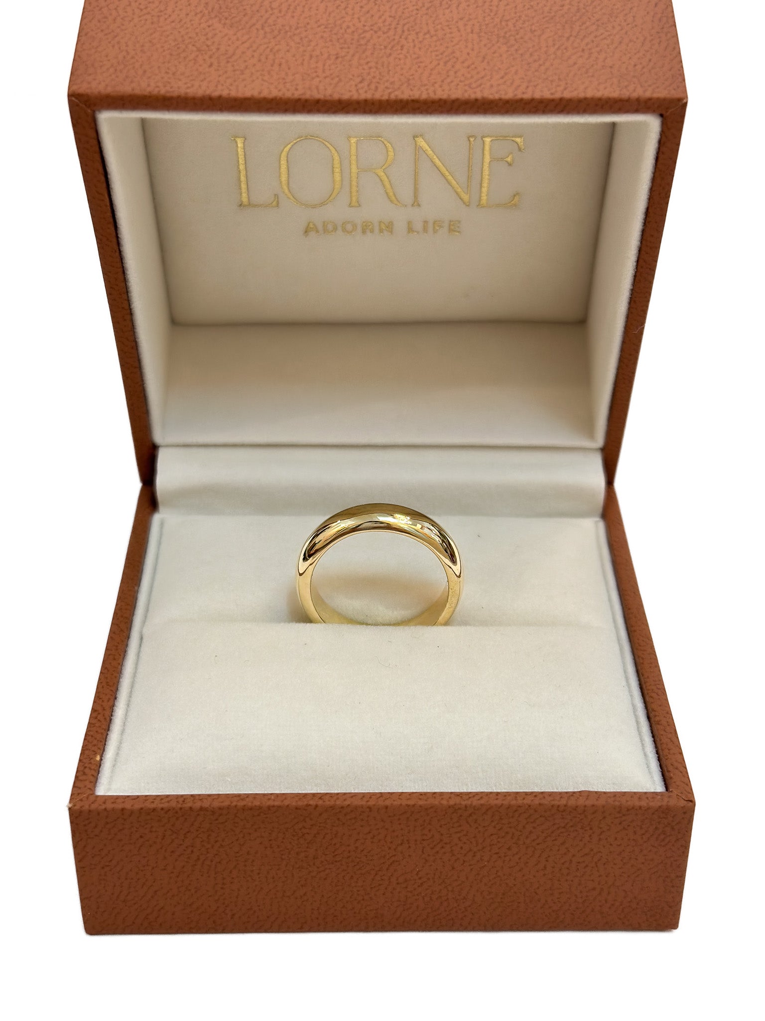 Gold Half Round Ring