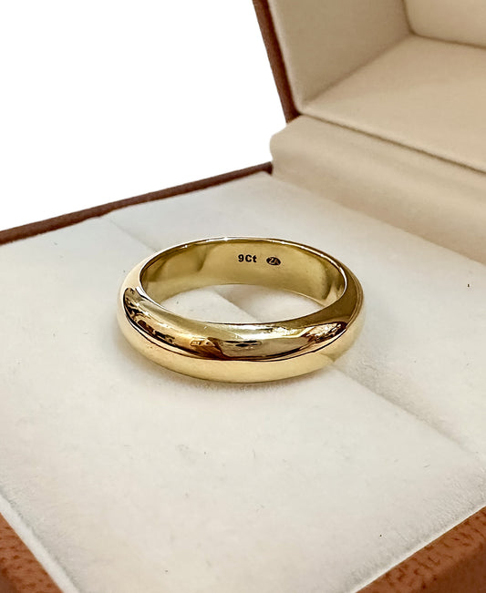 Gold Half Round Ring