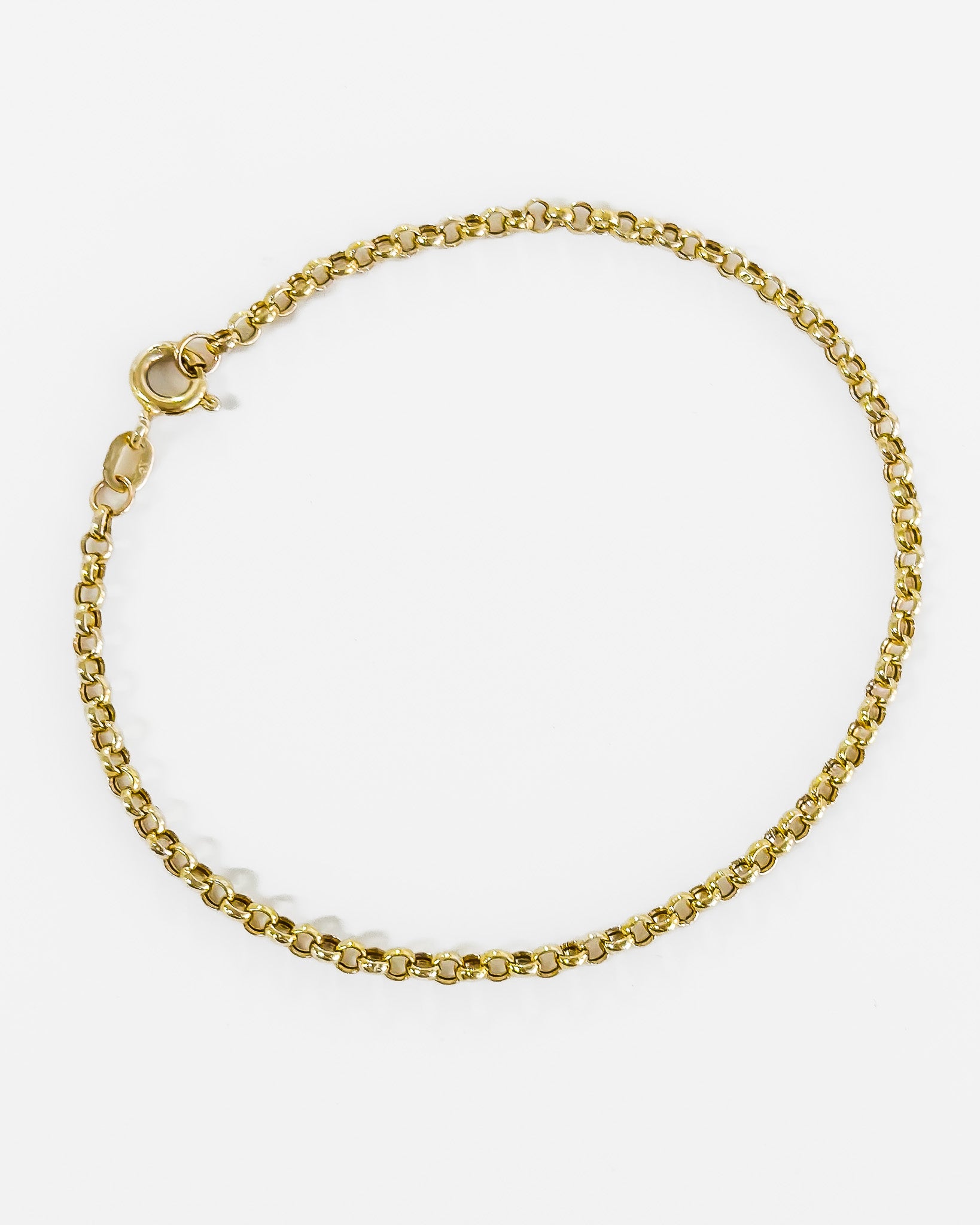 9ct. Gold Hollow Link Bracelet 2.6mm