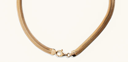 Wide Snake Chain Necklace