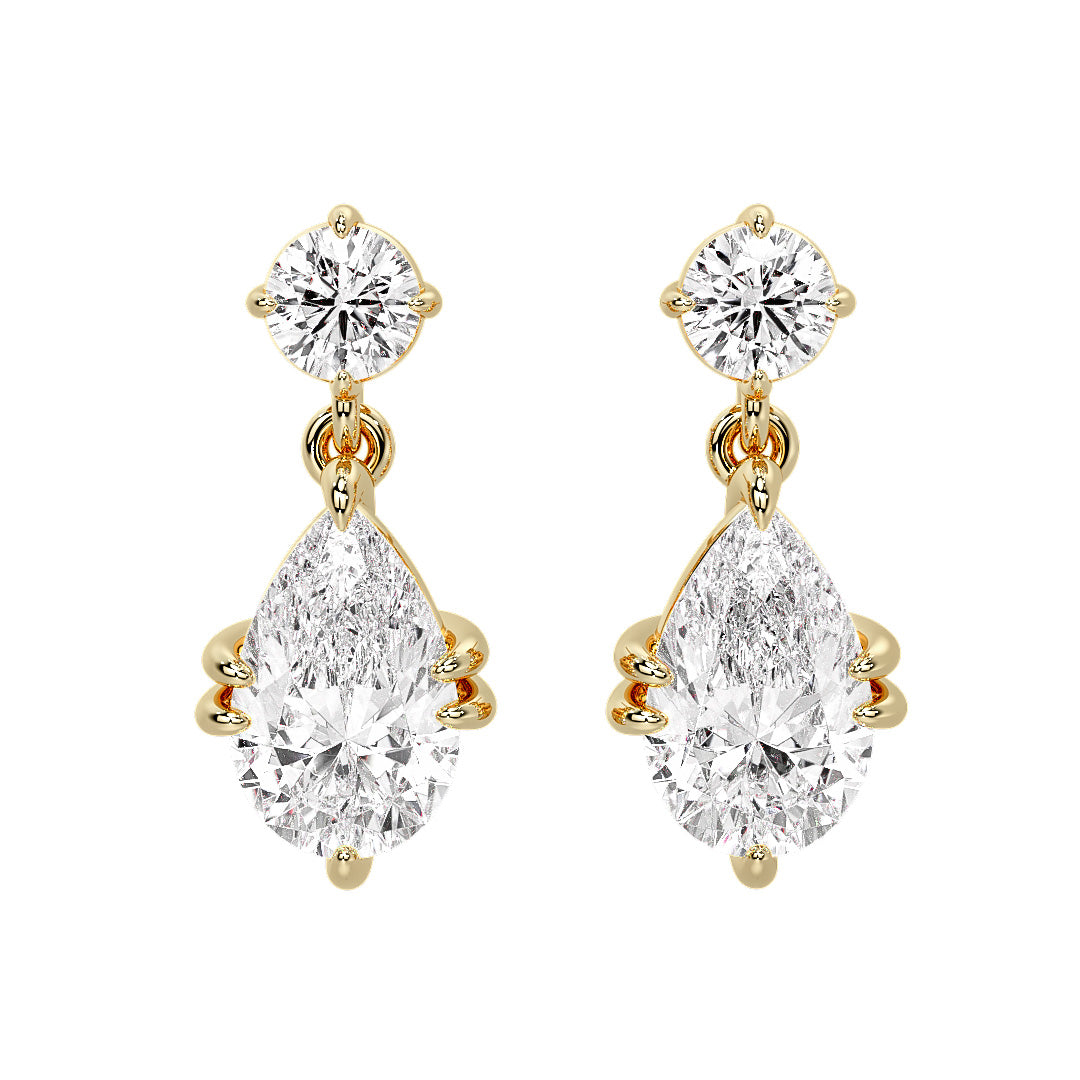 9ct. Gold Amara Grande Drop Earrings