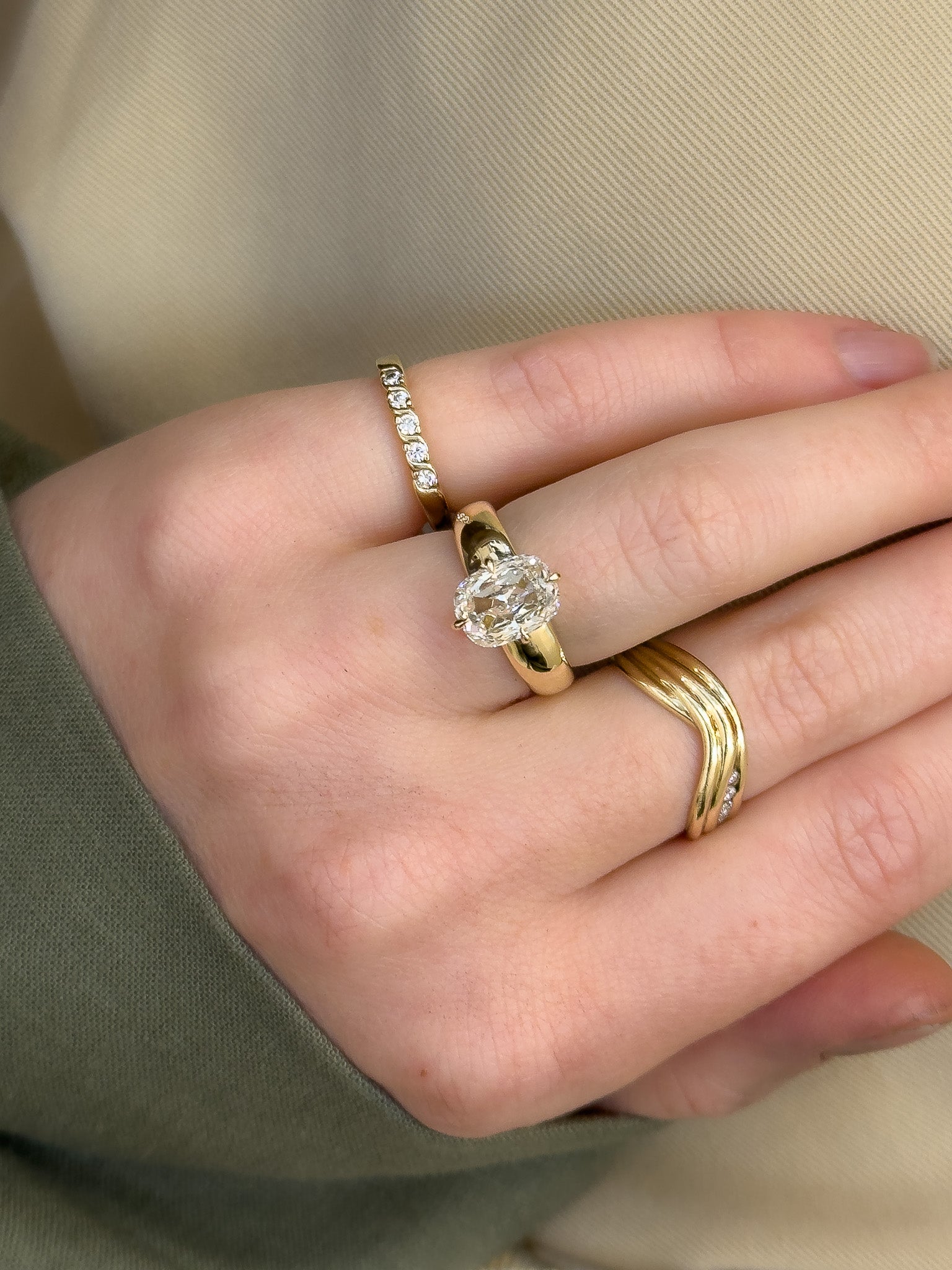 Gia Cushion Cut Diamond Engagement Ring