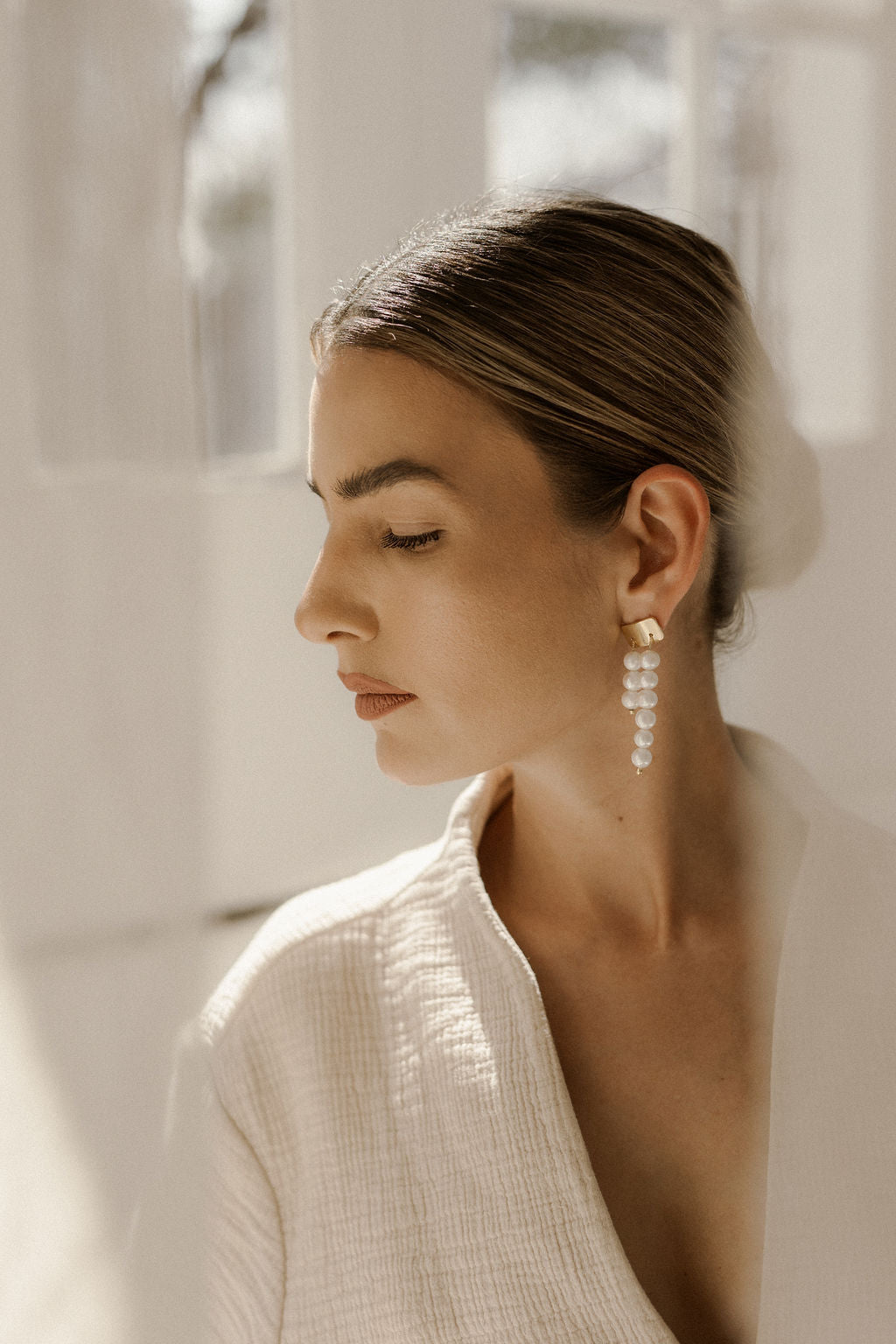 Eda Freshwater Pearl Earrings