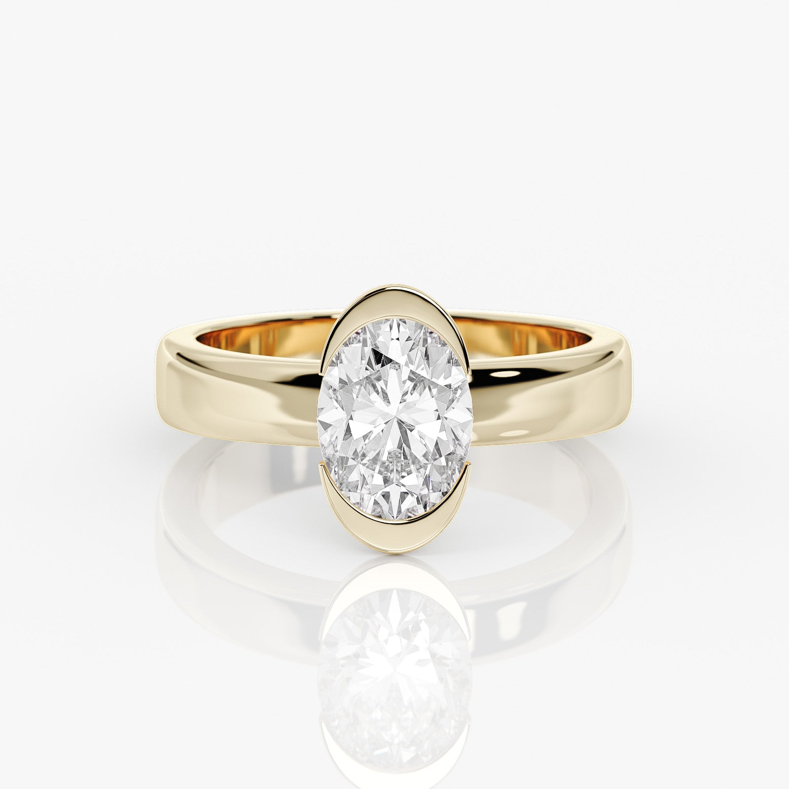 Alora Oval Diamond Engagement Ring