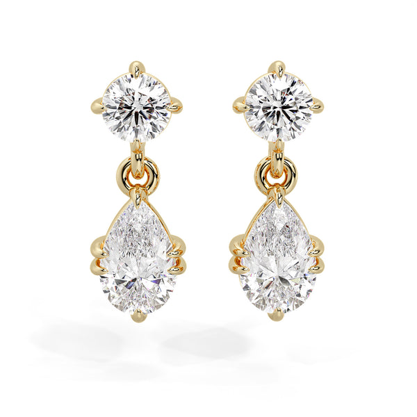 9ct. Gold Amara Mini Drop Earrings